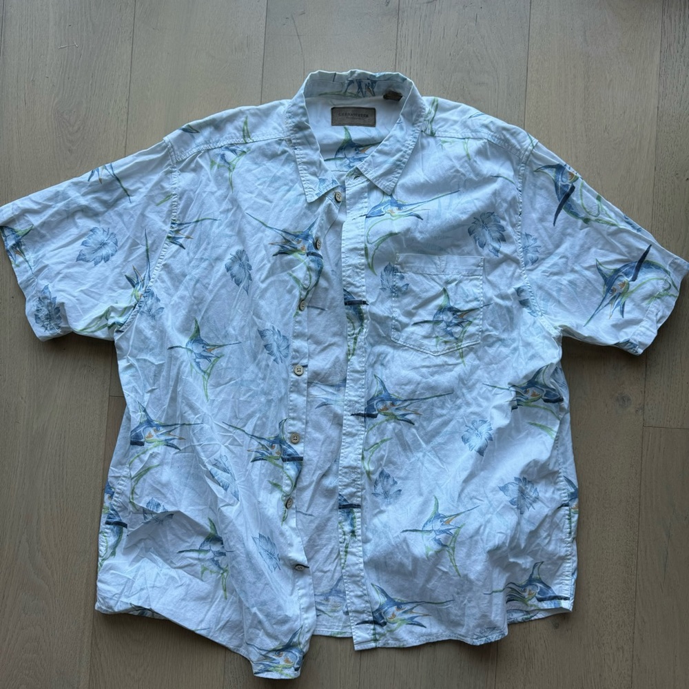 Men’s Clearwater Fish Button-Down Shirt
